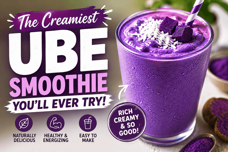 Creamiest Ube Smoothie