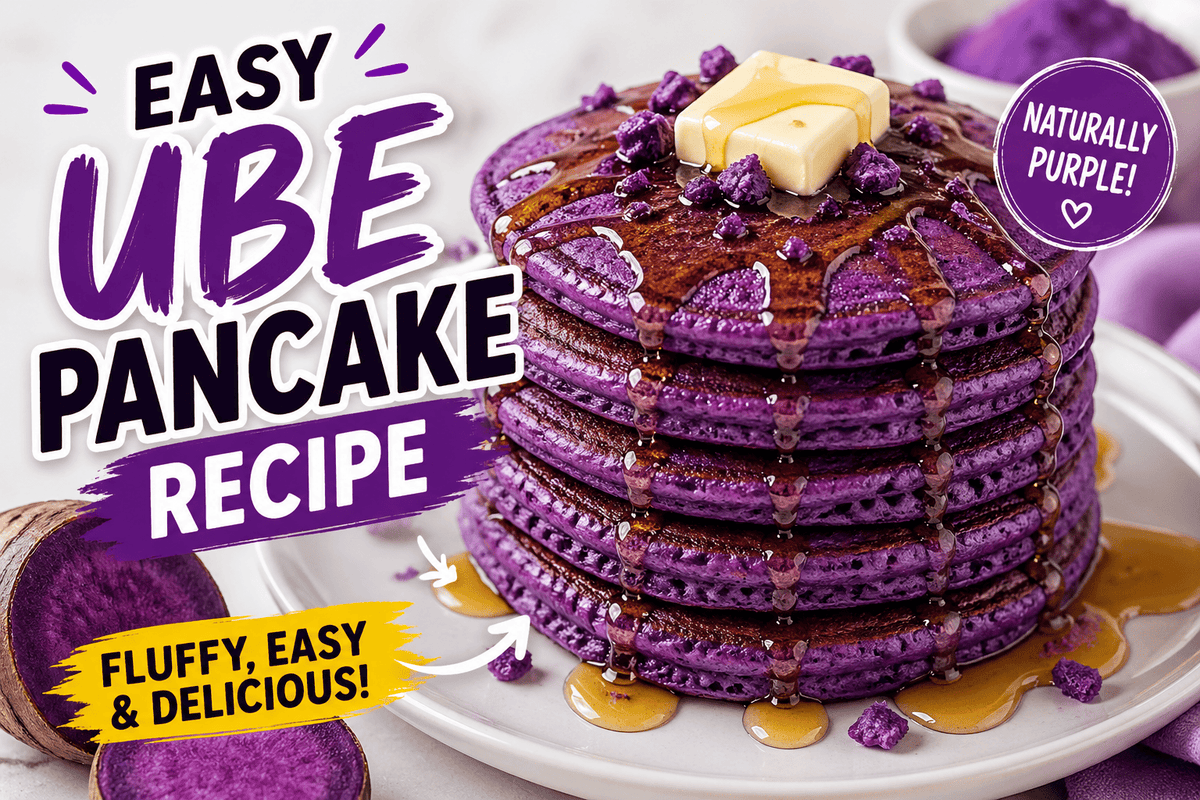 Easy Ube Pancake Recipe