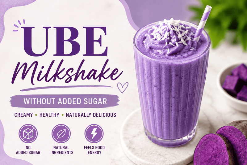 Ube Milkshake Without Added Sugar