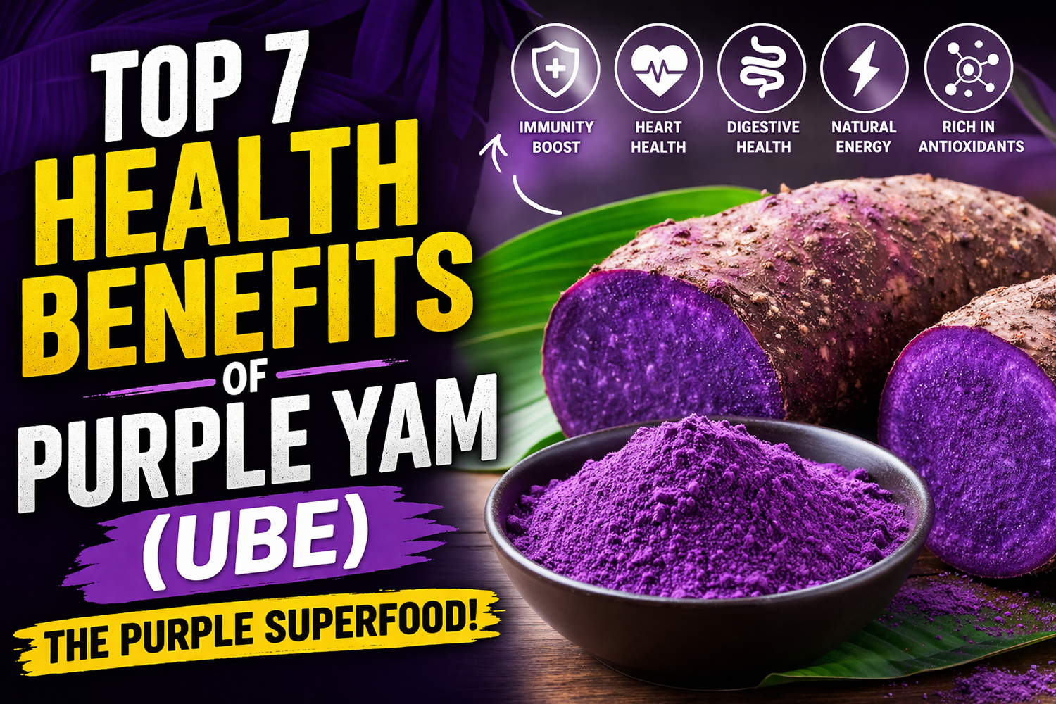 Health Benefits Purple Yam Ube