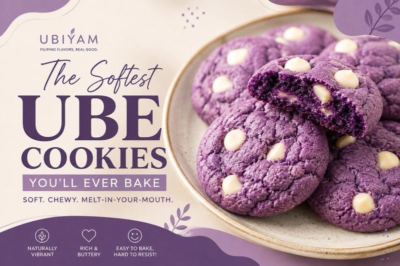 Softest Ube Cookies