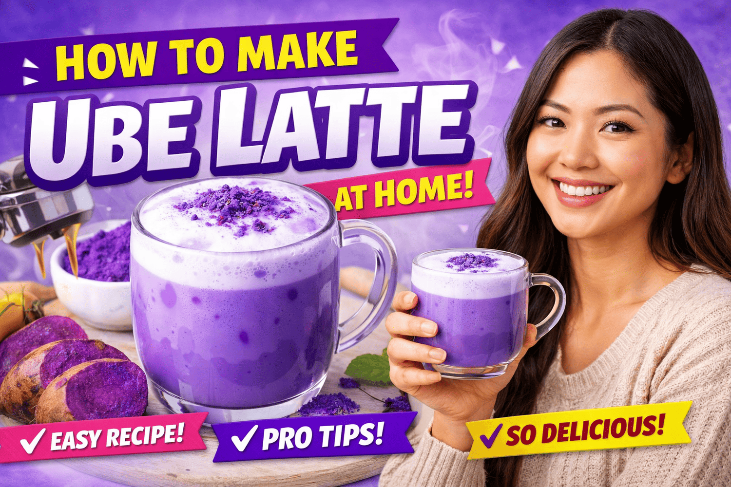 Ube-latte
