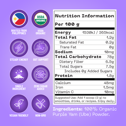 Organic UBE Powder