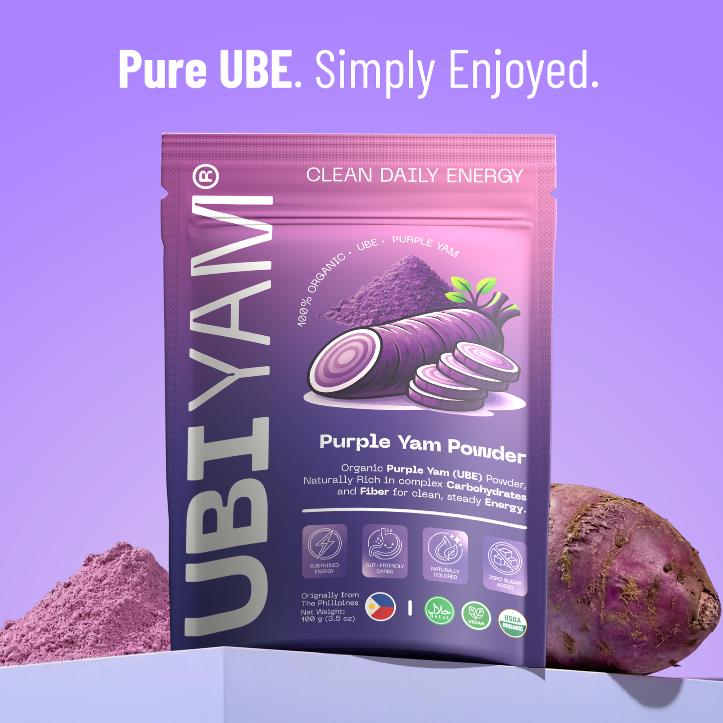 Organic UBE Powder