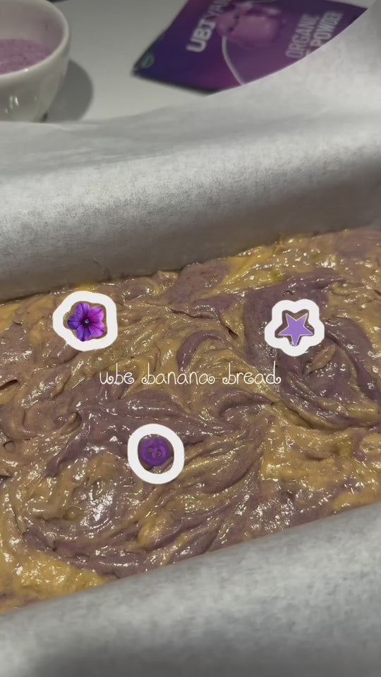 Ube banana bread